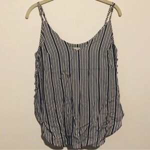 Striped Sleeveless Top in Navy and White